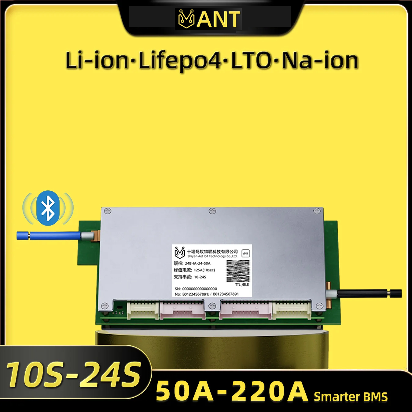 Smart Bms 24S 200A Bluetooth Lifepo4 - Ant BMS Smart 10S To 24S