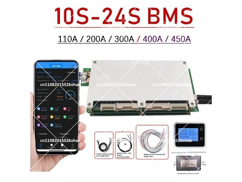 Smart Bms 24S 200A Bluetooth Lifepo4 - Smart Bluetooth BMS 10S-24S 200A 300A