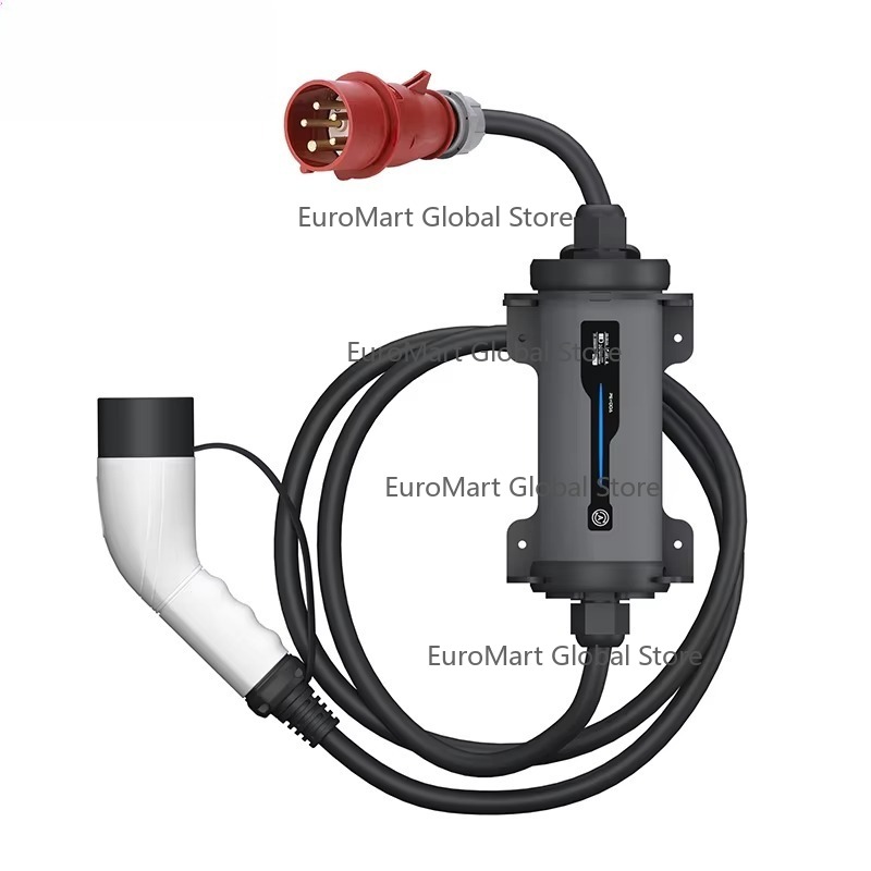 Type 2 Portable Ev Charger 11Kw Cee - Type 2 to Red CEE Plug