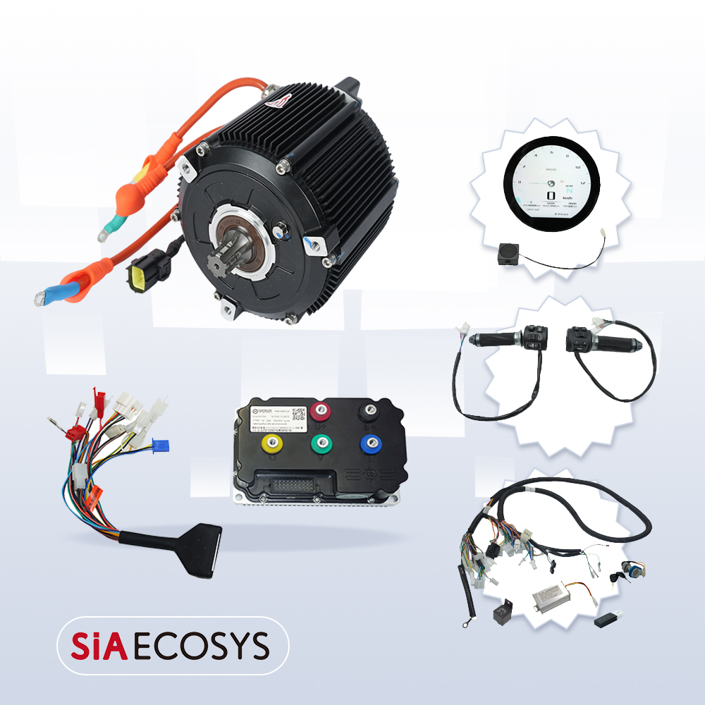 Mid Drive Motor Kit 72V 5000W - SiAECOSYS 5000W D133A-65 Electric Motorcycles Mid
