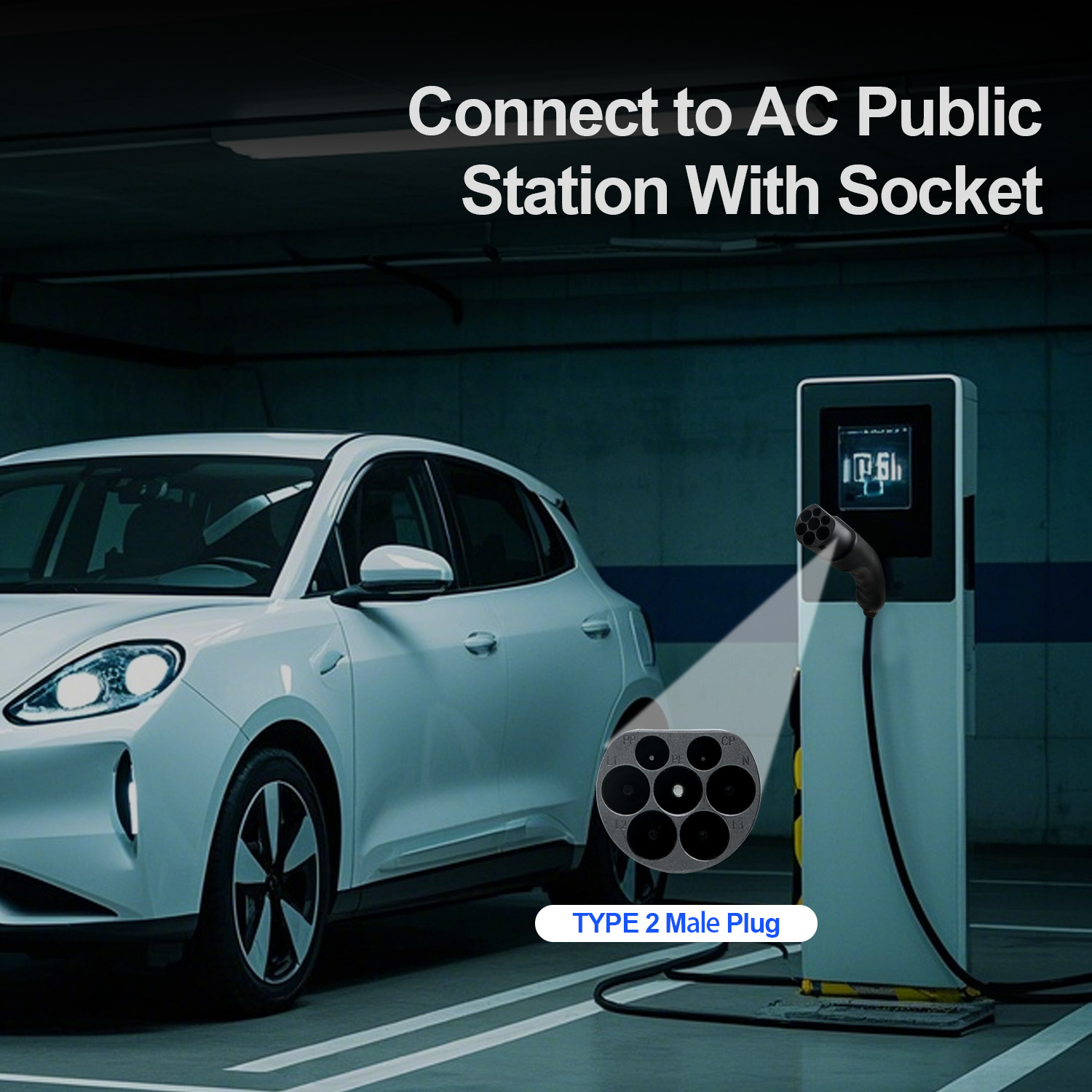 Kolanky EV Plug Type 2 Male  1 - Ev Charger Type 2 22Kw 32A 3 Phase 评论和价格