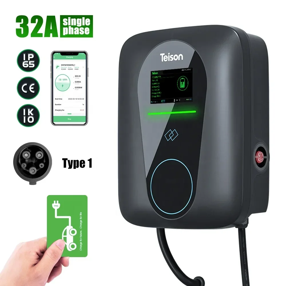 Teison 7kw 32A AC Wallbox Char - J1772 Evse 32A Level 2 Charger 评论和价格