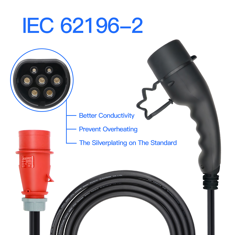 3.5M Cable Type2 EV Portable C - Type 2 Portable Ev Charger 11Kw Cee 评论和价格