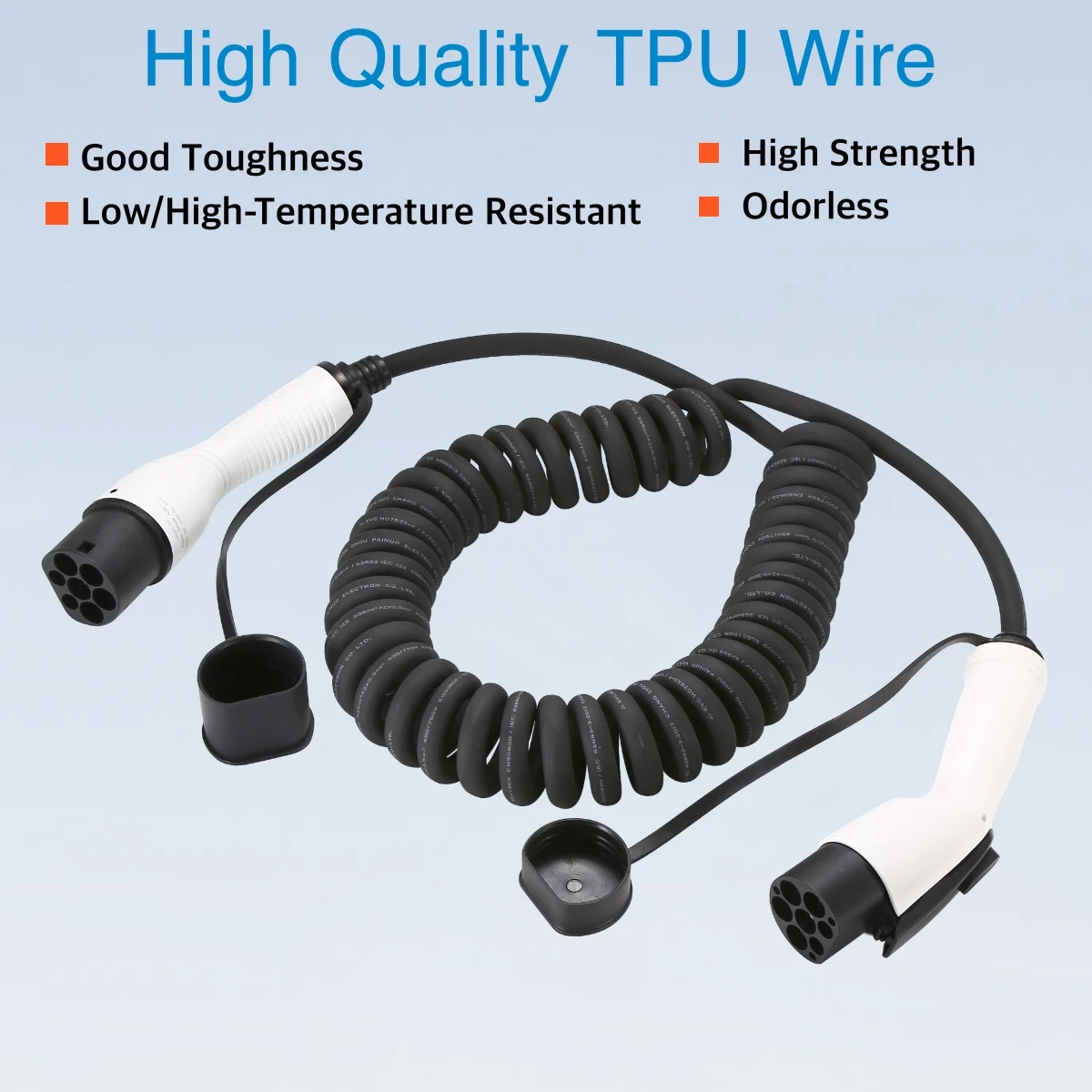EVcharger4U 5M/7M Spiral EV Ch - Ev Charger Type 2 22Kw 32A 3 Phase 评论和价格